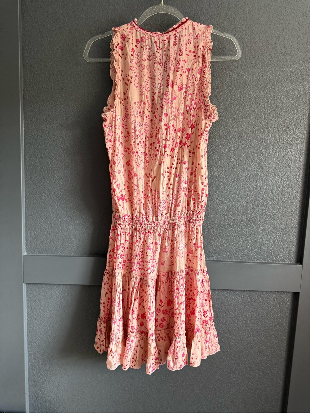 POUPETTE ST BARTH • Mini Clara dress pink floral - Size small sleeveless - Picture 8 of 9